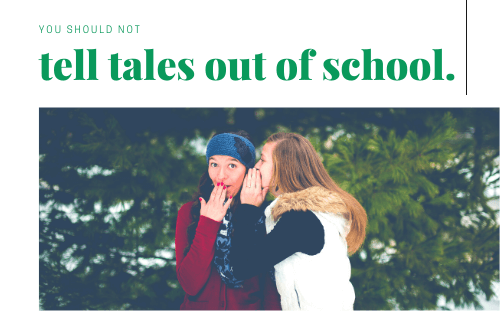 Tell Tales Out Of School の意味 使い方 Artisanenglish Jp 英会話